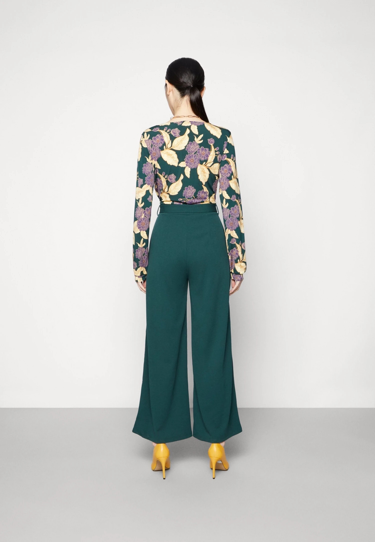 Anna Field Jumpsuit - Dark Green/Yellow 3 Anna Field Jumpsuit - Dark Green/Yellow - Bilde 3