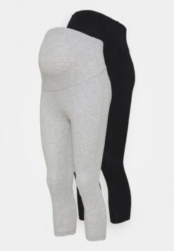 2 Pack Capri - Leggings - Black/Light Grey