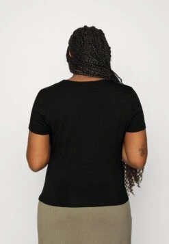 Curvy Front Lace - T-Shirts -Black -Anna Field 0beafd62b3f64d9b9af09bdaf0b5735f