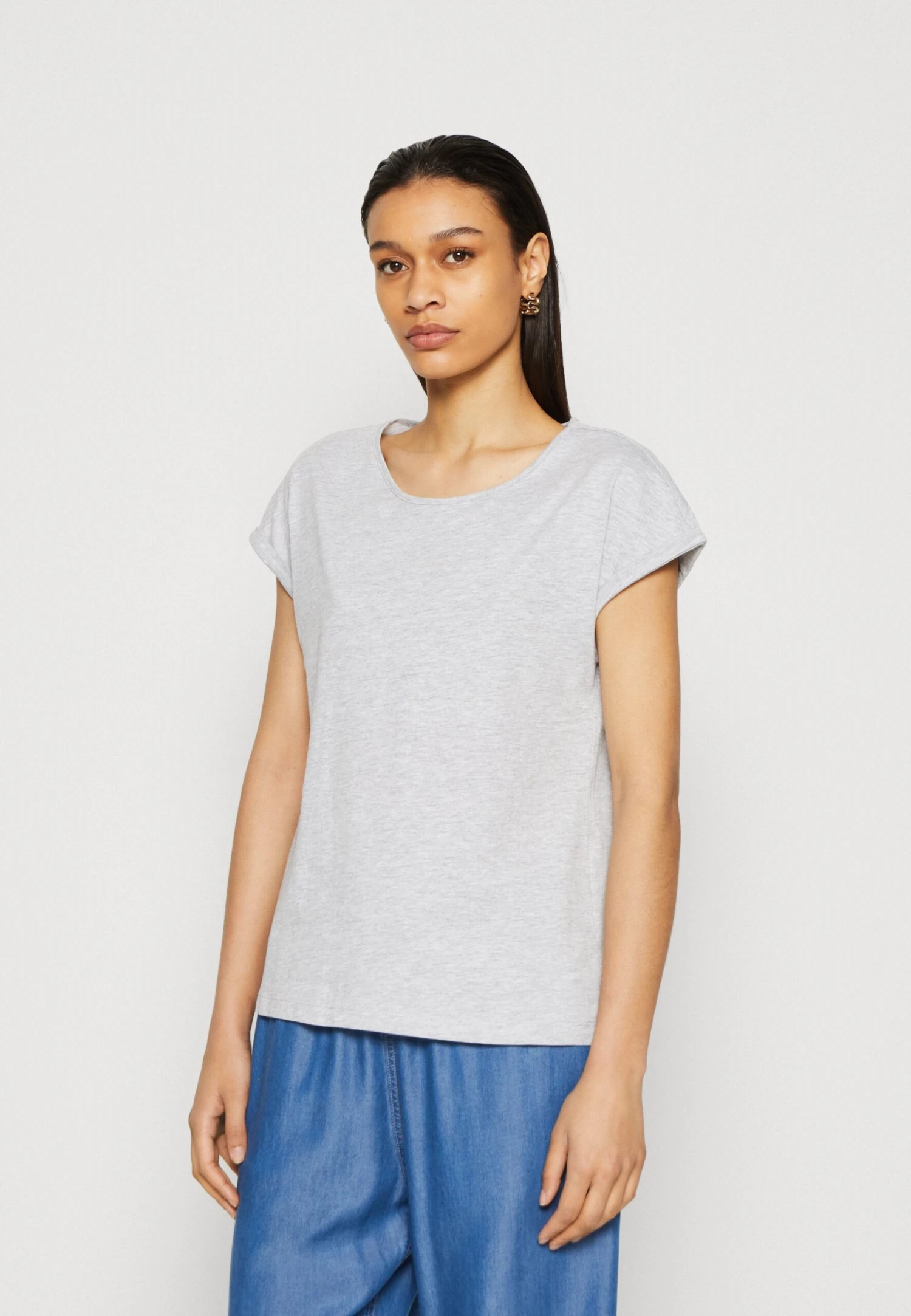 Anna Field 3 Pack - T-Shirts - White/Mottled Light Grey/Dark Yellow 4 Anna Field 3 Pack - T-Shirts - White/Mottled Light Grey/Dark Yellow - Bilde 4