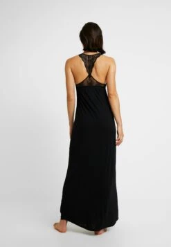 Anna Field Anna Long Viscose Dress- Nattskjorte - Black -Anna Field 10e5b321d6434ffdbbb5d172b7ad7489