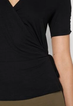 Tall Wrap OverGathering Sleeves - T-Shirts - Black -Anna Field 121ccfadce334de790014ece98b543f1