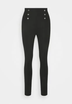 Anna Field Punto Leggings With Button Detail - Leggings - Black -Anna Field 128131271e9646dc855d17ee160ec4ec