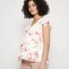 Mama Belt - Bluse - White/Red