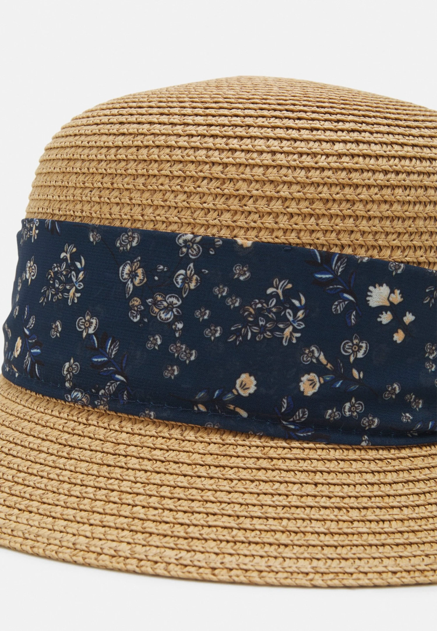 Anna Field Hatt - Tan/Dark Blue 5 Anna Field Hatt - Tan/Dark Blue - Bilde 5