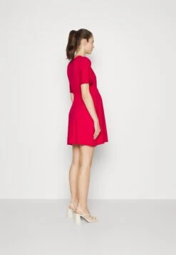 Short Sleeves Flared Mini Dress- Jerseykjole - Red -Anna Field 26870fe460da45eeb099e7f140158054