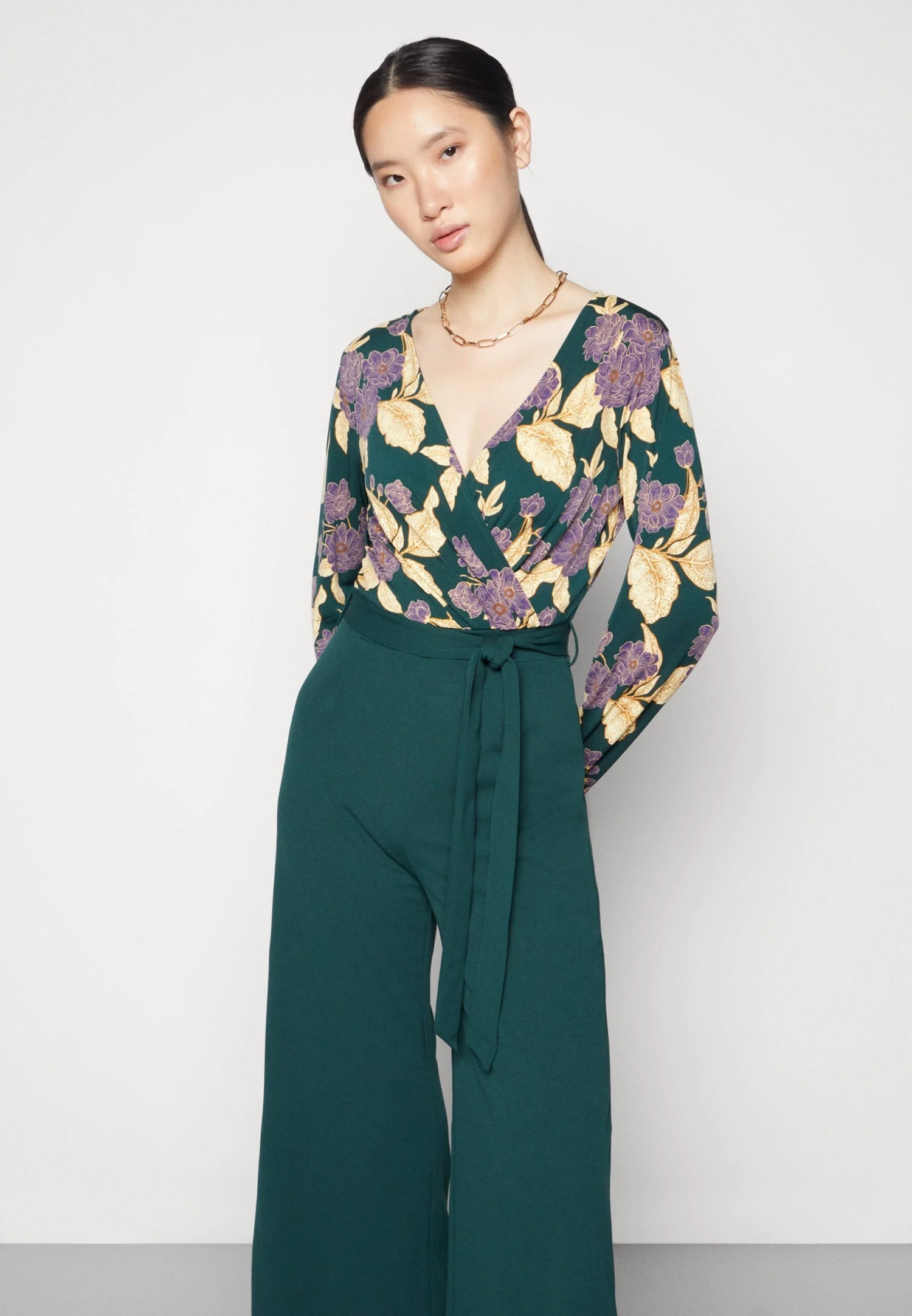 Anna Field Jumpsuit - Dark Green/Yellow 4 Anna Field Jumpsuit - Dark Green/Yellow - Bilde 4