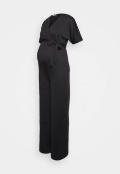 Short Sleeve Wrap Jumpsuit - Jumpsuit - Black -Anna Field 286fe87934f24d35b2bce0374302b708