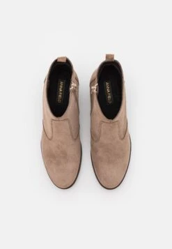 Leather - Cowboystøvletter - Taupe -Anna Field 31439f38e4674f7495916fa4d253a286