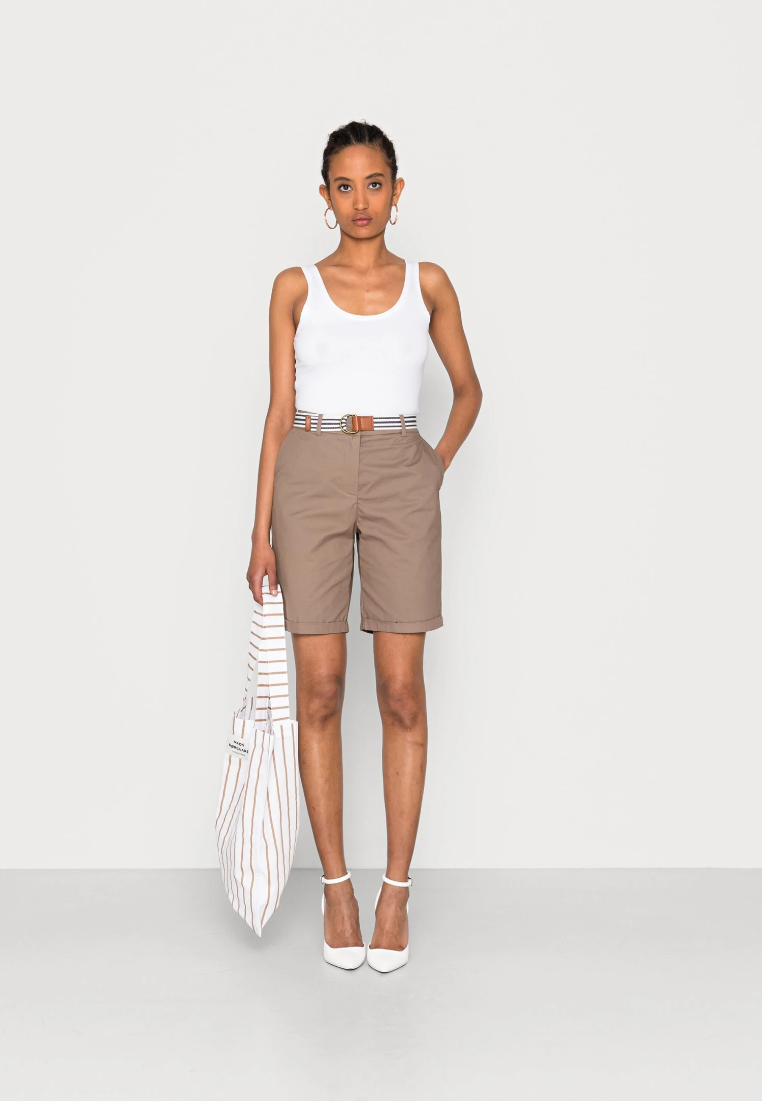 Anna Field Shorts - Taupe 2 Anna Field Shorts - Taupe - Bilde 2