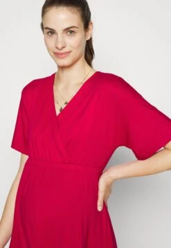 Short Sleeves Flared Mini Dress- Jerseykjole - Red -Anna Field 3b211351eb804828a5f9f2effa34d5c9