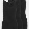 Anna Field Basic Tank 3Er Pack - Topper - Black/Black/Black