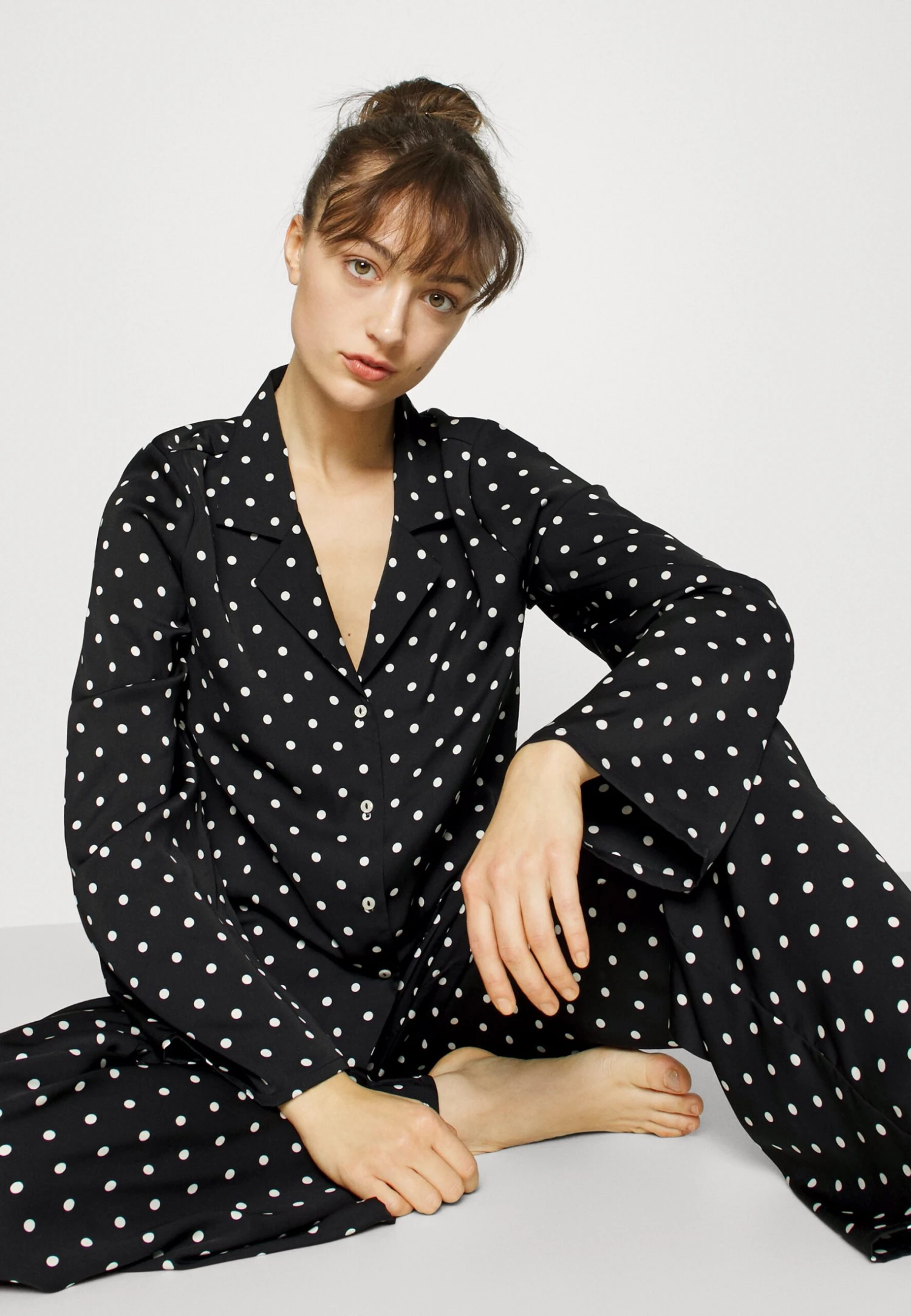 Anna Field Pyjamas - Black/Off-White 4 Anna Field Pyjamas - Black/Off-White - Bilde 4