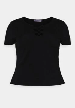 Curvy Front Lace - T-Shirts -Black -Anna Field 53bcc5dad09d411ca251039448d5535a