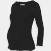 Long Sleeved Top - Topper Langermet - Black
