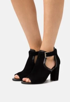 Anna Field Leather - Sandaler Med Ankelstøtte - Black