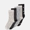 Anna Field 5 Pack - Sokker - Grey/Black