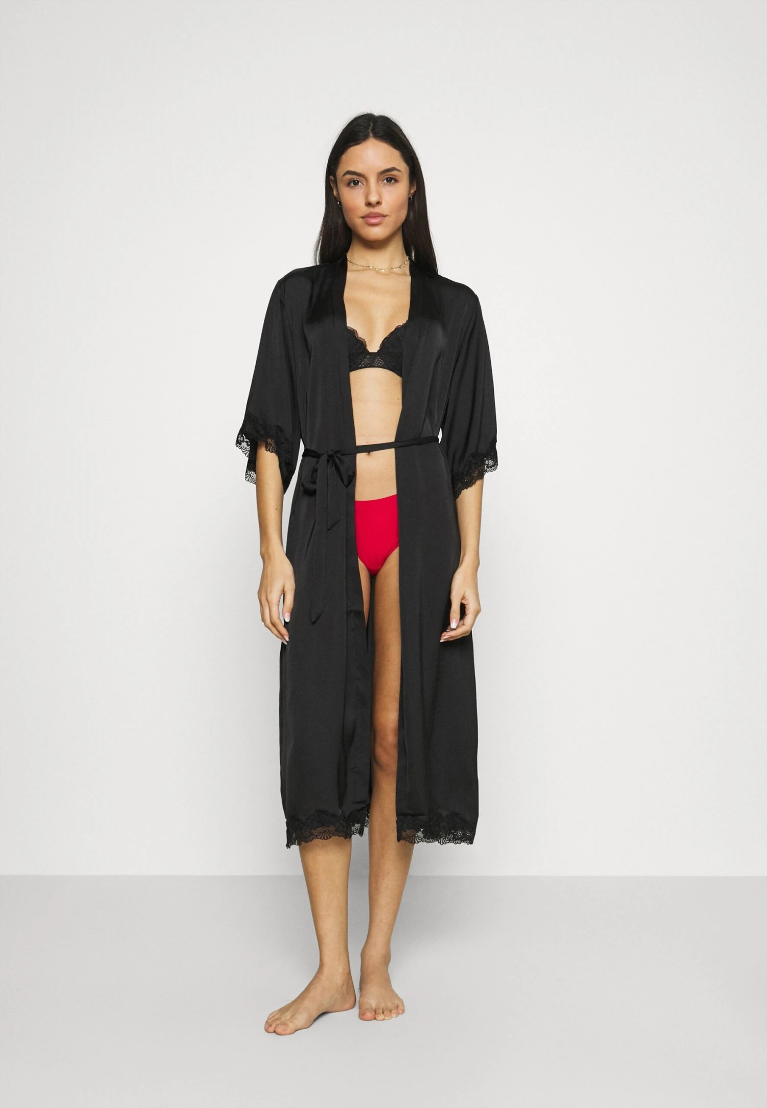 Anna Field Badekåpe - Black 1 Anna Field Badekåpe - Black