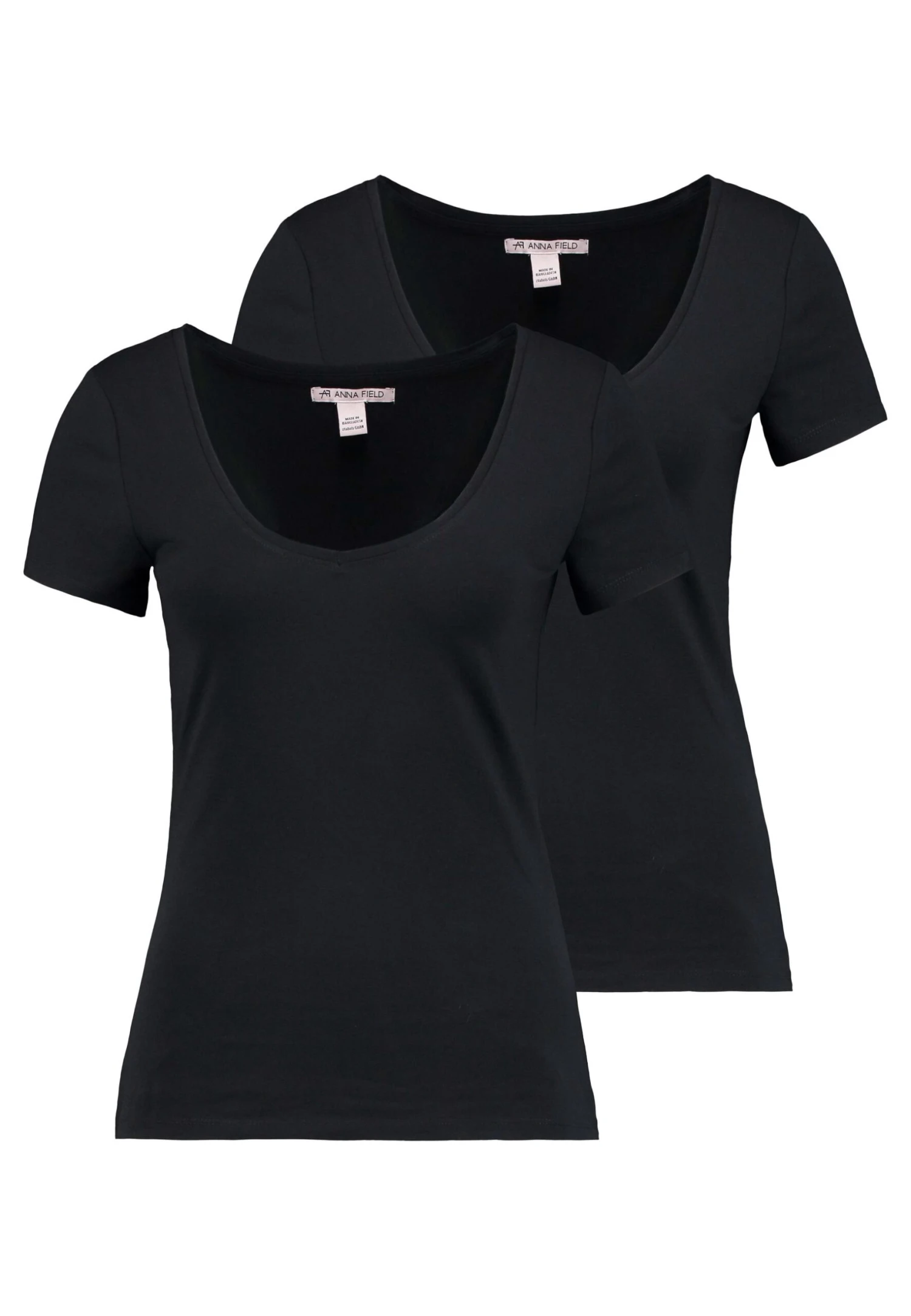 Anna Field 2 Pack - T-Shirts - Black 4 Anna Field 2 Pack - T-Shirts - Black - Bilde 4