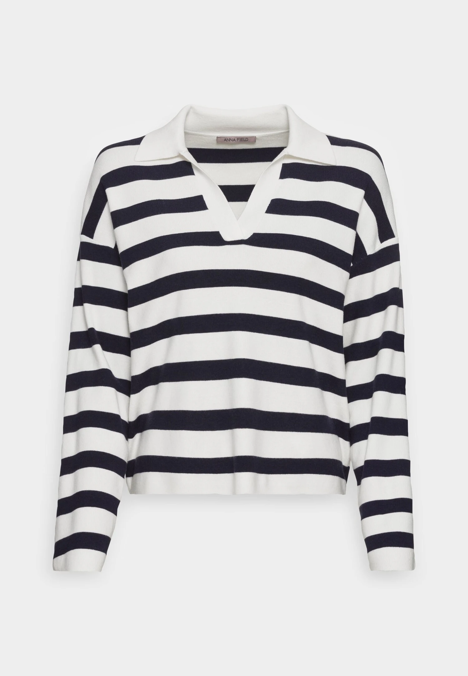 Anna Field Strikkegenser - Off-White/Dark Blue 1 Anna Field Strikkegenser - Off-White/Dark Blue