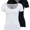 Anna Field 2 Pack- T-Shirts - Black/White