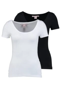 Anna Field 2 Pack- T-Shirts - Black/White
