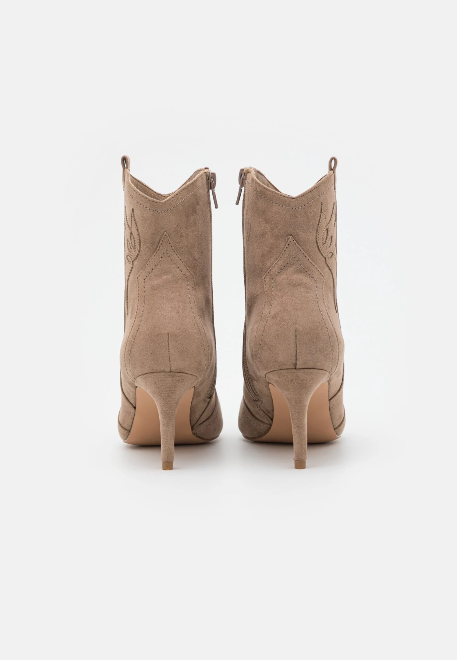 Anna Field Ankelboots Med Høye Hæler - Taupe 4 Anna Field Ankelboots Med Høye Hæler - Taupe - Bilde 4