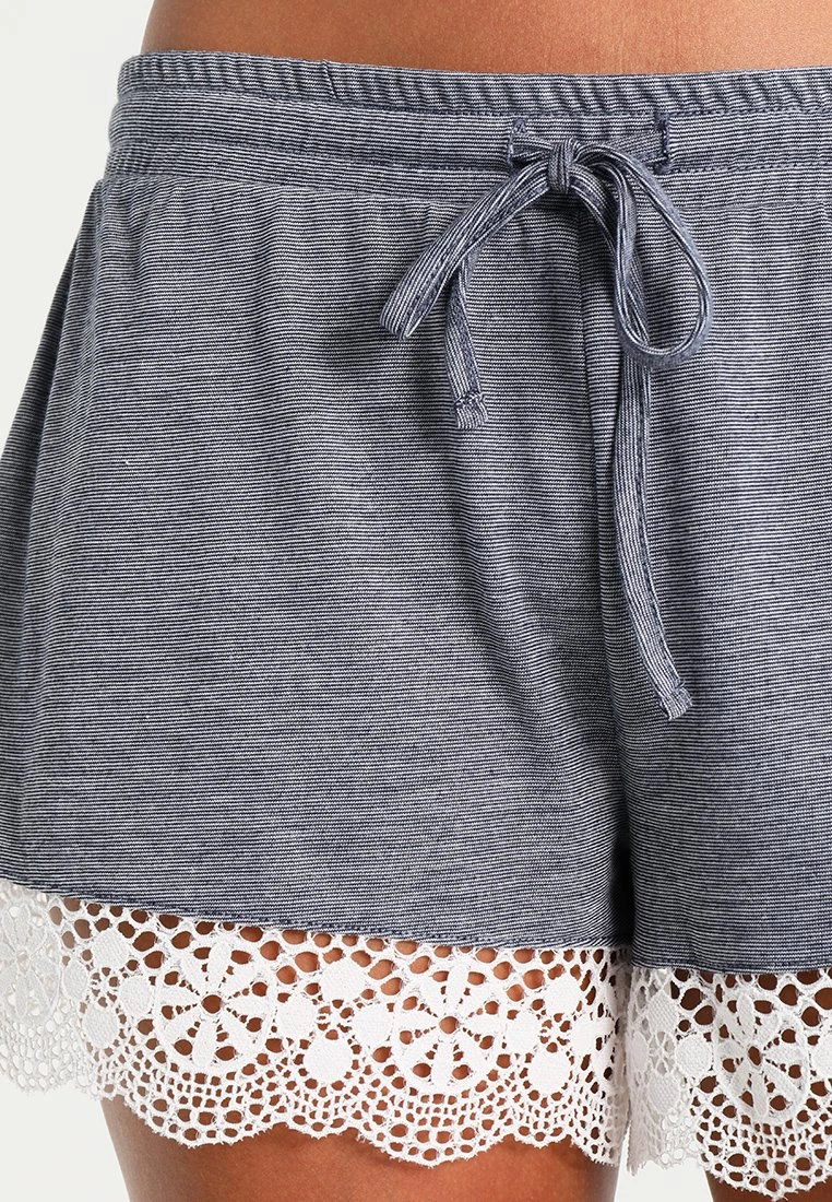 Anna Field Sarah Short Pj Set- Pyjamas - Off-White/Dark Blue 7 Anna Field Sarah Short Pj Set- Pyjamas - Off-White/Dark Blue - Bilde 7