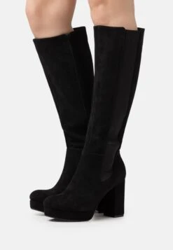 Boots Med Høye Hæler - Black