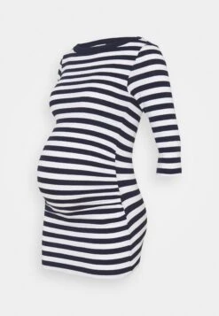 Topper Langermet - Dark Blue/White