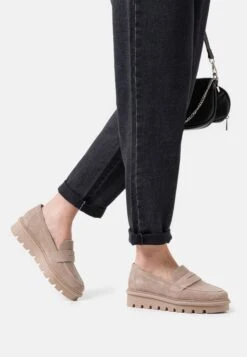 Comfort Leather - Slippers - Taupe