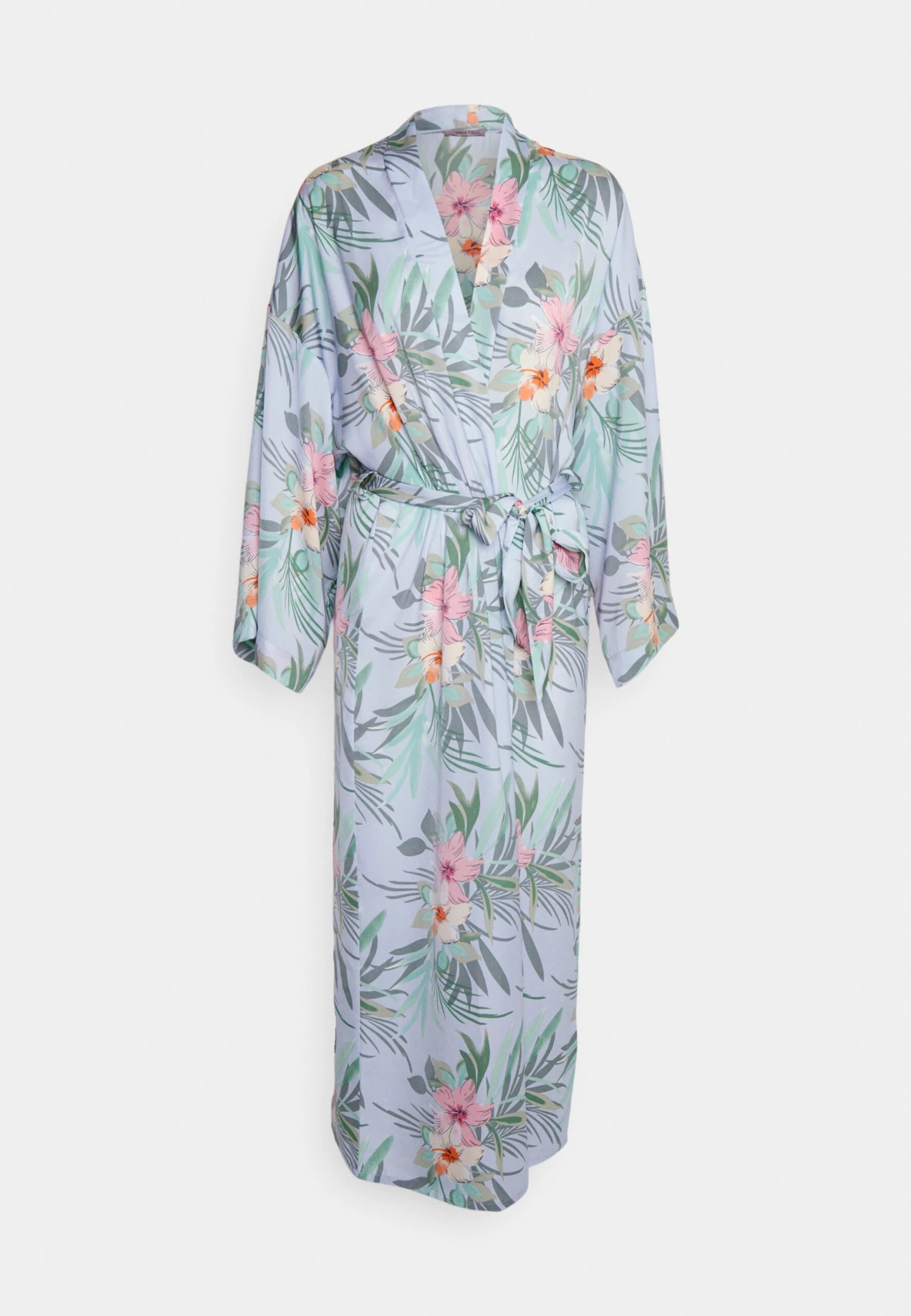 Anna Field Floral Robe - Badekåpe - Blue 5 Anna Field Floral Robe - Badekåpe - Blue - Bilde 5