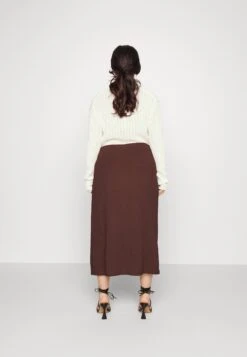 Curvy Textured Sarong Midi Skirt - Omslagsskjørt - Brown -Anna Field 7981b9a875064054b0948e6688d4bf58