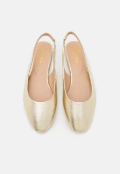 Anna Field Leather - Ballerina Med Hælstøtte - Gold -Anna Field 8264fb59b1a34625b6fdbc902240be21