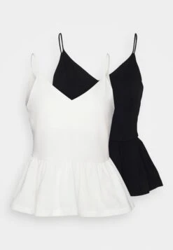 Petite 2Pack- Bluse - Black/ White -Anna Field 86be941200074af281958dcb1a7a45a0