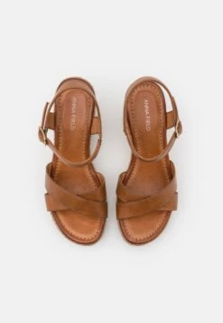 Anna Field Leather - Sandaler Med Høye Hæler - Cognac -Anna Field 8b26f1dc58dd45cc9b7ad8436c550397