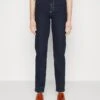 Jeans Straight Leg - Dark Blue Denim