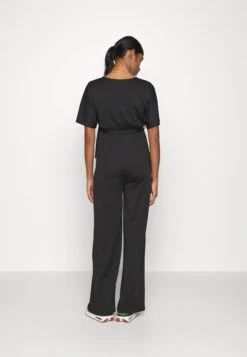 Short Sleeve Wrap Jumpsuit - Jumpsuit - Black -Anna Field 916c9e2f7b054f20aa7ff4ca0c540e4f