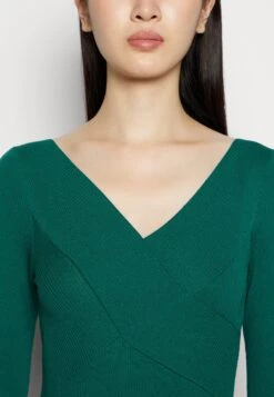 Anna Field V Ausschnitt Bodycon Midi Strickkleid - Etuikjole - Green -Anna Field 934d172c5b1e40468a1407d0505d7e7f