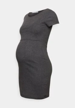 Short Sleeves- Jerseykjole -Mottled Dark Grey -Anna Field a12eb757c88f47778add388454b2e645