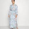 Anna Field Floral Robe - Badekåpe - Blue