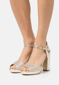 Anna Field Leather- Platåsandaler - Gold