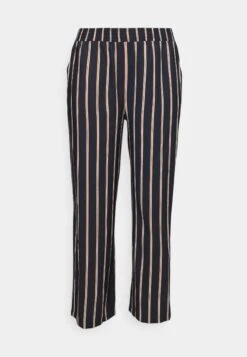 Wide Leg Pant - Bukse - Dark Blue/Brown/White 8 Wide Leg Pant - Bukse - Dark Blue/Brown/White -Anna Field aa9df79e817344bbb0010b3b238e8ac1