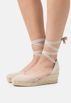 Anna Field Leather- Snørepumps - Beige