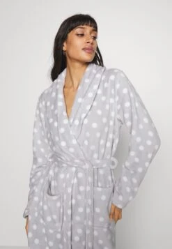 Anna Field Badekåpe - Grey/White -Anna Field c5725abc2d2e43b5ad64de8b26dd812d