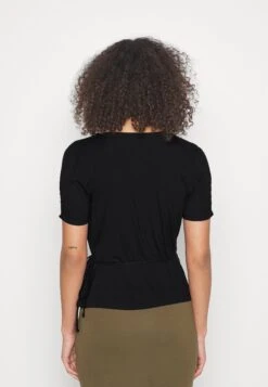 Tall Wrap OverGathering Sleeves - T-Shirts - Black -Anna Field d12ded5c06e740eba67e546b04a492e4