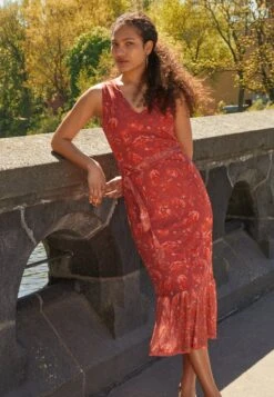 Anna Field Etuikjole - Beige/Pink/Multi Coloured