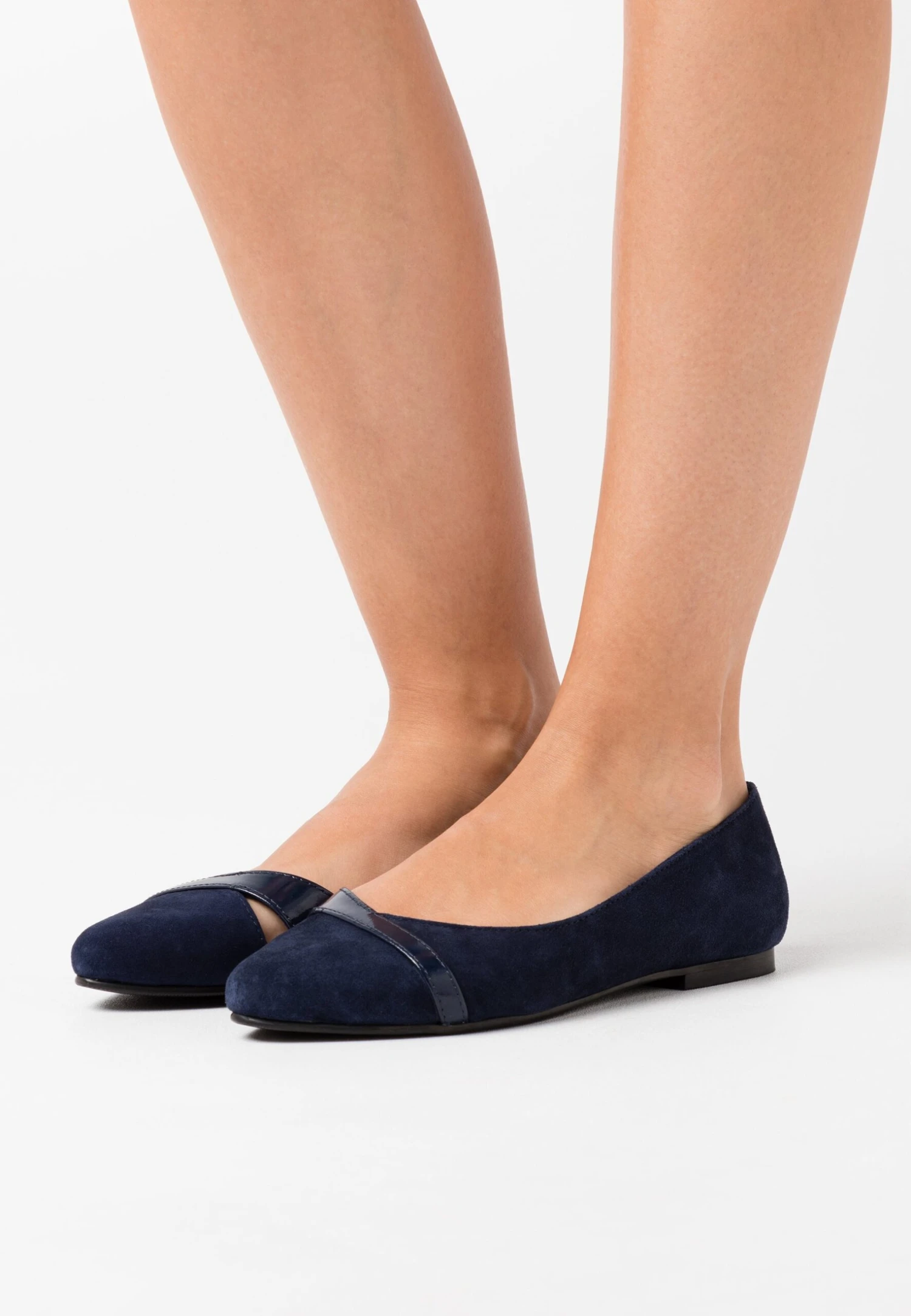 Anna Field Leather- Ballerina - Dark Blue 1 Anna Field Leather- Ballerina - Dark Blue