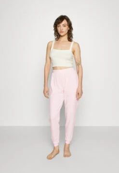 Anna Field 2 Pack - Pyjamasbukse - Black/White