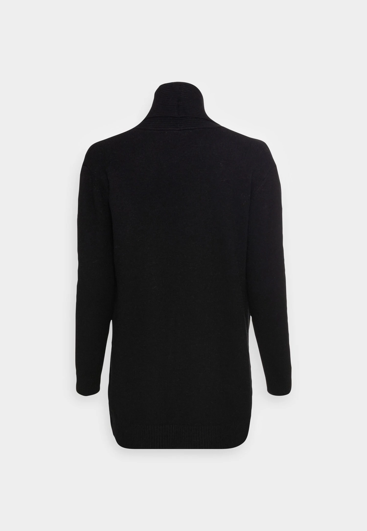 Anna Field Ribbed Fold Collar - Cardigan - Black 2 Anna Field Ribbed Fold Collar - Cardigan - Black - Bilde 2